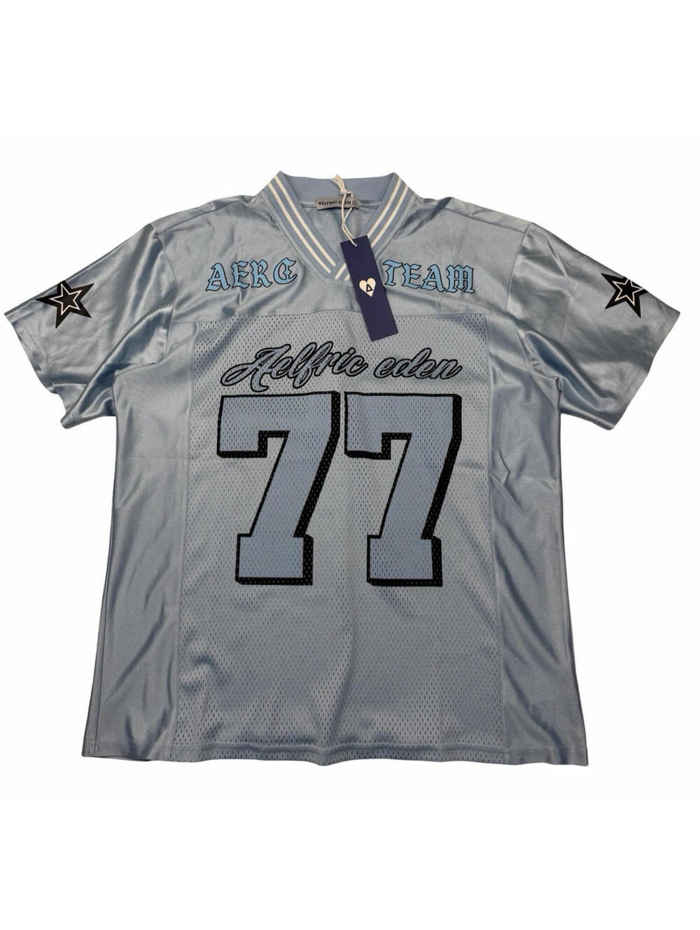Aelfric Eden 77 Mesh Football Jersey Light Blue Size L